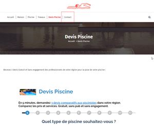 Présentation du site posematerielpiscine.fr